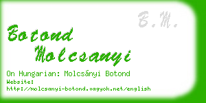 botond molcsanyi business card